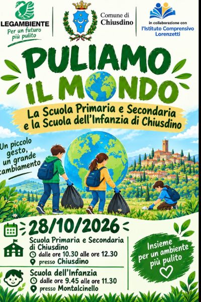 puliamo il mondo 28/10/2026
