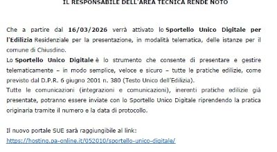 Avviso Sportello digitale